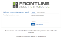 Tablet Screenshot of payfrontline.com